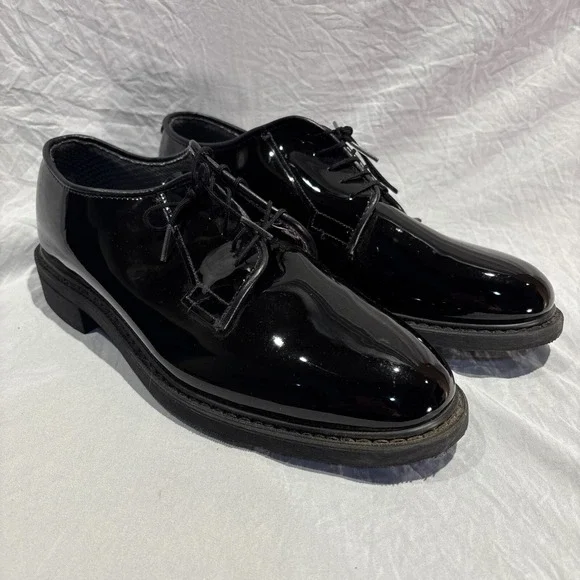 Vibram Glossy Black Oxfords Vibram Mens Dress Shoes Glossy Black Oxford oil-resistant  main image 3
